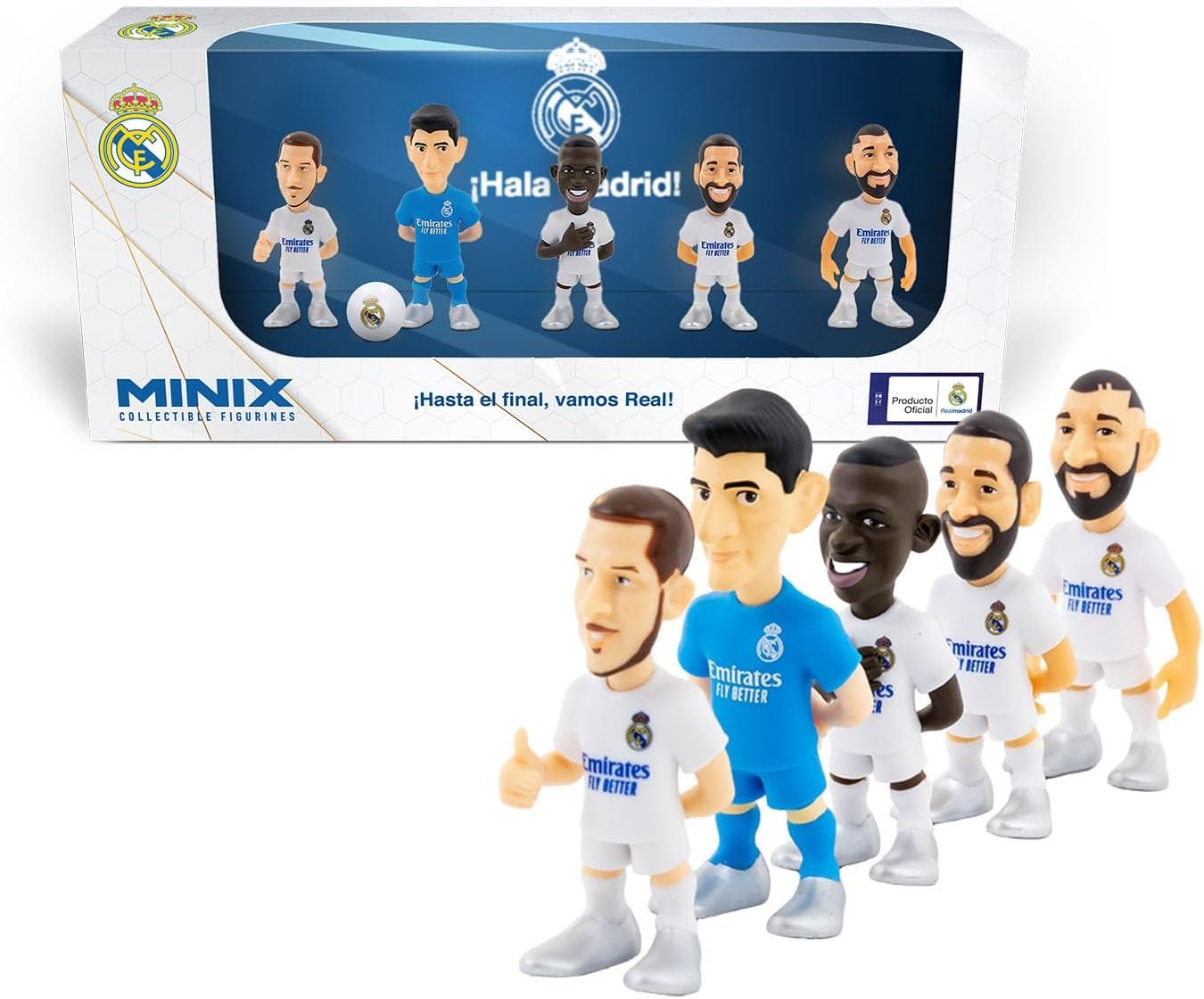 MINIX Pack de 5 Figuras 7 Cms Real Madrid CF